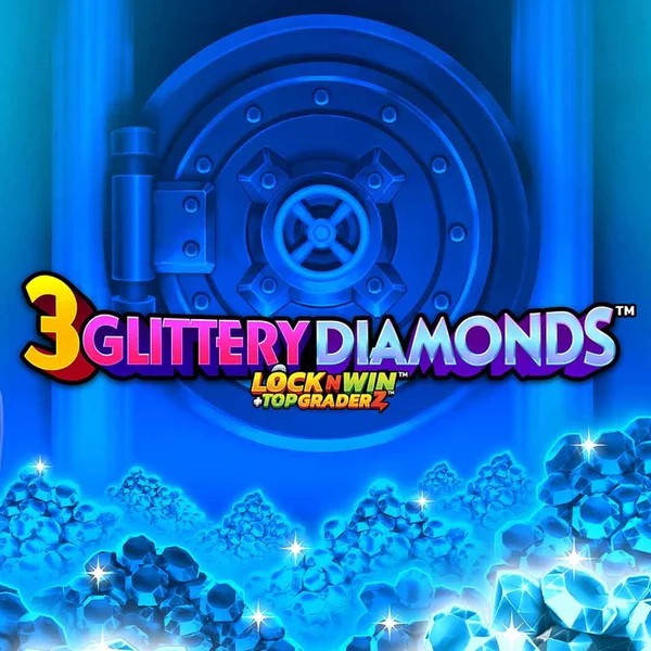 3 Glittery Diamonds logo by PearFiction Studios at SlotRoyals Casino3 Glittery Diamonds