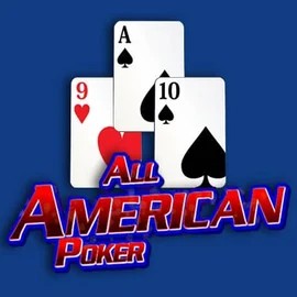 All American Poker slot visual from RTG (Reel Time Gaming) available on casinoslotroyals.com
