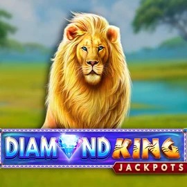Diamond King Jackpots slot logo by SpinPlay Games at SlotRoyals Casino