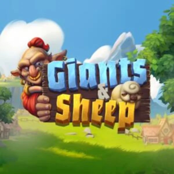 Giants and Sheep slot logo by Relax Gaming at SlotRoyals CasinoGiants and Sheep