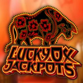Lucky Ox Jackpots online game logo by Rival on casinoslotroyals.com