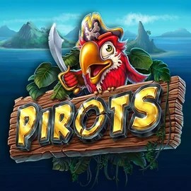Pirots slot logo by ELK Studios at SlotRoyals CasinoPirots