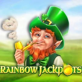 Jackpots logo of Rainbow Jackpots from Red Tiger Gaming at SlotRoyals Casino